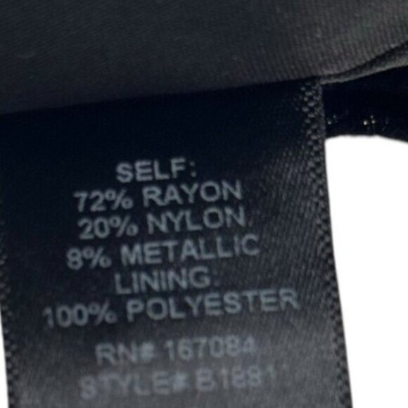 Pomander Place NEW Metallic Velvet Burnout Samantha Party Mini Dress Size S - Picture 9 of 10